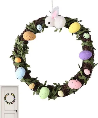 Produktbild von Kunstbessenskrans 24 cm Groen Wandkrans Decoratief Bruiloftsdeko