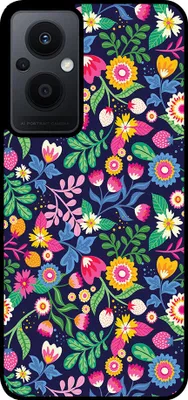 Immagine prodotto di Smartphonica Custodia per telefono adatta per Oppo Reno7 Lite con stampa floreale - Custodia posteriore in TPU con design floreale