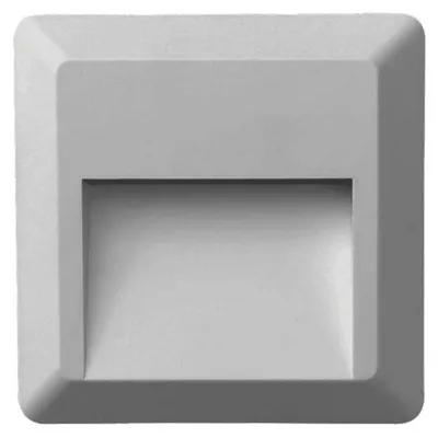 Immagine prodotto di Lampada da esterno a LED ACA, quadrata, grigia, 230 V, IP65, 1,5 W, 3000 K, 100 lm, RA80, SLIM52N