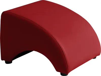Produktbild von Max Winzer Hocker Brandford - Kunstleder chilli - Maße: 52 x 54 x 37 cm