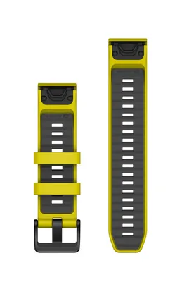 Obrázek produktu pro Náhradní náramek Garmin QuickFit 22mm silikonový zesilovač žlutý/grafitový