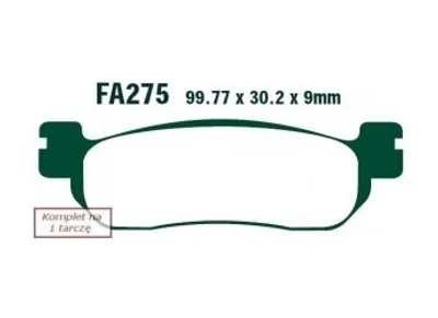 Zdjęcie produktu dla Klocki Hamulcowe Moto Yamaha Yzf-R6 (99-02)/ Yzf-R1 (02-03)