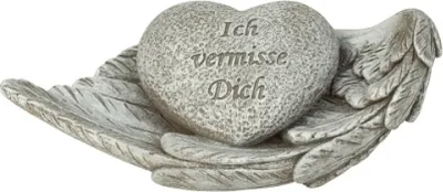 Produktbild von Grabherz "Ich vermisse Dich", Grabdekoration