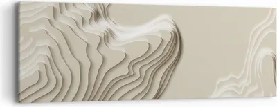 Produktbild von Bild auf Leinwand - Leinwandbild - Einteilig - Dreidimensional cremig strukturell - 90x30cm - Wand Bild - Wanddeko - Wandbilder - Leinwanddruck - Bilder - Wanddekoration - Leinwand bilder AB90x30-4648