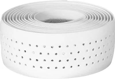 Image de Bande de guidon perforée 190 cm 2 pièces, blanc mat