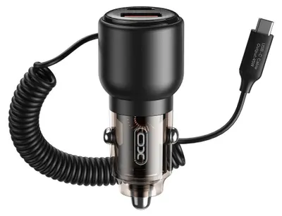 Obrázek produktu pro XO nabjeka do auta CC59 65W 1x USB, 1x kabel USB-C na USB-C + kabel USB-C - USB-C