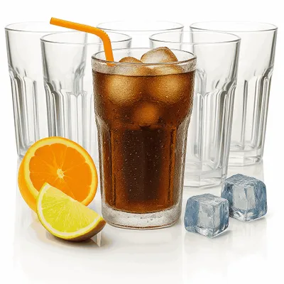 Produktbild von 12 Longdrink Gläser Set Cocktailgläser Trinkgläser Cocktail Saftgläser Latte