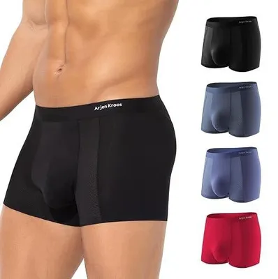 Zdjęcie produktu dla Bokserki męskie modalowe mikrofibra oddychające zestaw 4 sztuk s XXL