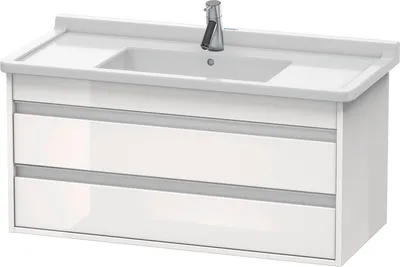 Produktbild von Waschtischunterbau KETHO 465x1000x480mm weiß hochglanz weiß hochglanz