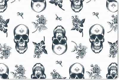 Produktbild von MuchoWow® Mauspad Mousepad Teens - Totenkopf - Muster 27x18 cm - Mousepads - Maus Mat - Pad - Mausunterlage - Büroartikel - Desk Matten
