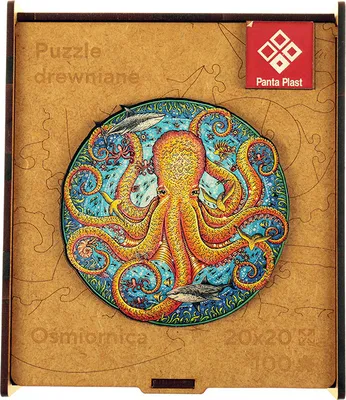 Zdjęcie produktu dla Puzzle drewniane A4 - Ośmiornica