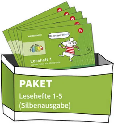 Obrázok produktu pre DIE BUNTE REIHE - Deutsch. Lesehefte 1-5 im Paket - Silbenausgabe