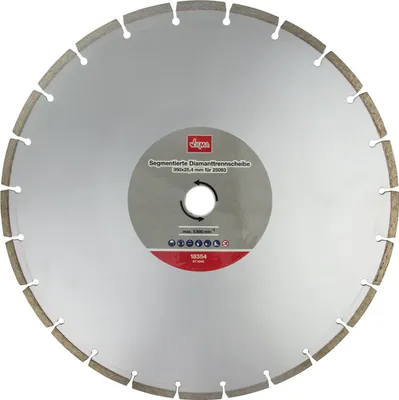 Segmentierte Diamanttrennscheibe 350x25,4mm Trennscheibe Diamant Für Beton Klinker Usw. 350x254mm 921075 18354 4031765183543