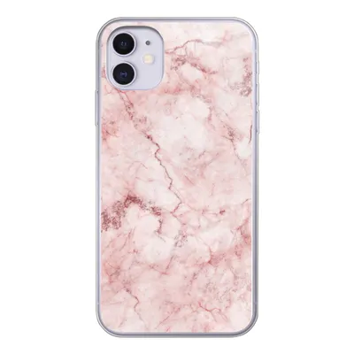 Produktbild von MuchoWow® Handyhülle Schutzhülle Hülle für iPhone 11 Marmor - Rosa - Luxus Silikon Softcase Handy Hülle - Handytasche