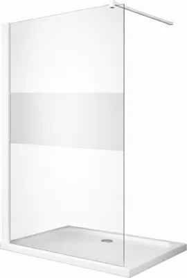 Immagine prodotto di Glaswerk Westfalen- Schermo doccia LiLy 120x200cm Bianco centrale satinato