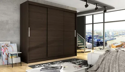 Produktbild von Geräumiger Kleiderschrank Lion – Breite 250 cm, schoko