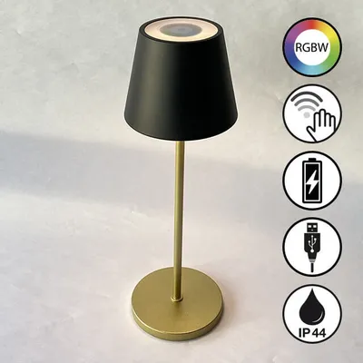 Produktbild von FHL Cosenza 2.0 LED Akku-Außenleuchte USB 2,2W RGBW steuerbar dimmbar sandschwarz IP44 850338