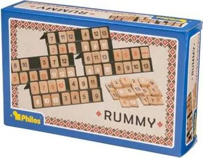 Zdjęcie produktu dla Gra Philos Rummy - drewniana gra rodzinna z elementami gry