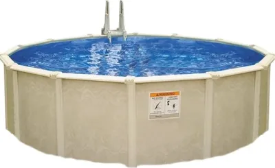 Produktbild von Interline Century Rund 6,40 m inkl. Zubehör, Gerahmter Pool, Erwachsener & Kind, Leiter, Beige, 360 kg