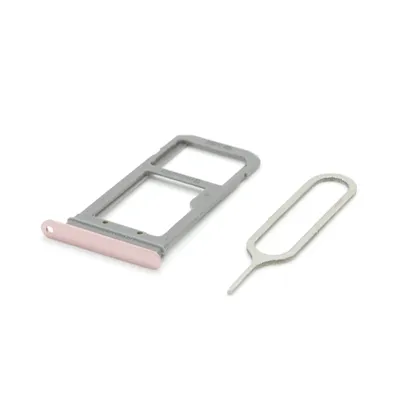 Produktbild von Samsung Galaxy S7 Edge G935F Sim Karten Halter Tray Adapter Fach Stecker Slot + Nadel Pink Rose