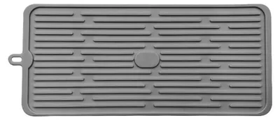 Silikon-Abtropfmatte 44,5x20,3 cm, grau, hitzebeständig bis 232 °C