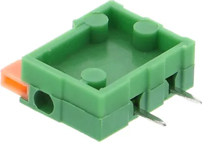 Produktbild von Federklemmenblock / Leiterplattenklemme / Printklemme / Anschlussklemme 2,54mm : 1 Kontakt Kontakte: 1 Kontakt