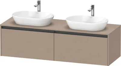Produktbild von Duravit Ketho.2 Wastafelonderkast 160x55x45,9 cm Mat Linnen