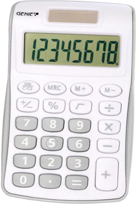 Image de Calculatrice Genie 120 S Affichage de poche gris, blanc