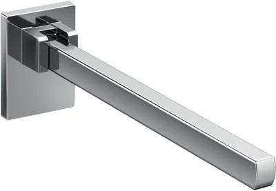 Immagine prodotto di Poignée de support repliable emco, pour lavabo, repliable vers le haut, version freinée, 600 mm, chromée, 058500160, 058500160