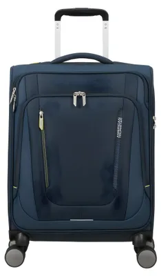 Image de American Tourister trolley Wanderlite Spinner TSA Dark Navy bleu marine 55cm