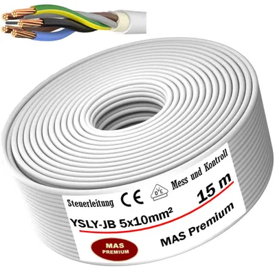 Produktbild von 15m YSLY-JB 5x10 Flexibles Ladekabel Steuerkabel Steuerleitung