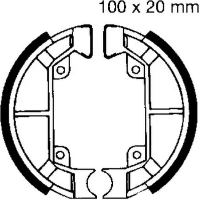 Imagen del producto de Pastillas de freno EBC 886, de 100 mm de diámetro, para Piaggio QUARTZ 50