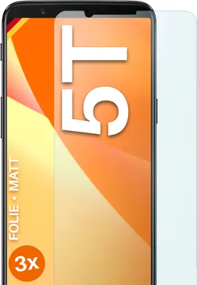 Produktbild von moex® 3x Schutzfolie kompatibel mit OnePlus 5T - Displayschutzfolie Anti Reflex Folie, Matt