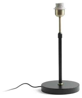 Produktbild von RED - DESIGN RENDL RENDL EMMETT Tischfuß, schwarz, Antikmessing, 230 V, E27, 15 W, R14116