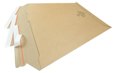 Produktbild von 200 Versandtaschen Karton  250 x 353 mm DIN A4 Braun