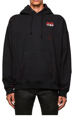 Produktbild von Diesel Herren S-UMMER-N71 SWEATER Hoody Kapuzenshirt Schwarz