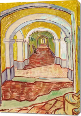 Obrázok produktu pre Obraz 70x100cm Chodba v azyle, Van Gogh Vintage