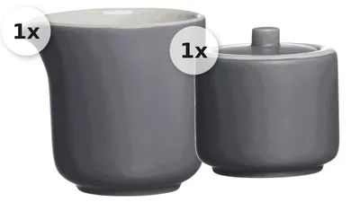 Produktbild von Milch & Zucker im Set Jasper grau