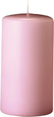 Produktbild von 4er Set Oster, Frühling, Stumpenkerzen Taupe rose 10 x Ø 5 cm