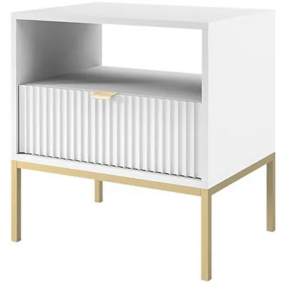 Immagine prodotto di Comodino in legno "Tunis" - Bianco