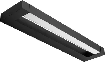 Obrázek produktu pro Svítidlo nad zrcadlo LOVIS Nástěnné koupelnové svítidlo LED 12W 840lm Černá neutrální 60cm IP44 360°