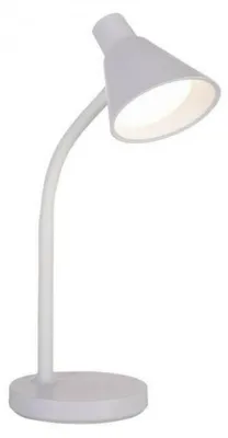 Imagen del producto de JUST LIGHT: Lámpara de mesa LED blanca con interruptor, flexible, 3000 K, modelo LD 11248-16