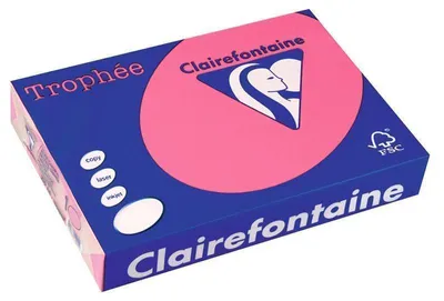 Produktbild von Clairefontaine Trophee 1048C Papier eosin 160g/m² DIN-A3 - 250 Blatt