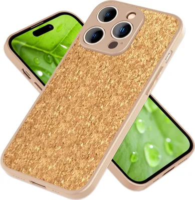 Produktbild von Hülle mit Natur Kork für iPhone 14 Pro Max, Schutzhülle TPU Handyhülle Cork Case