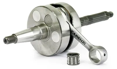 Image de Kurbelwelle Carenzi Standard inkl. Nadellager Kolbenbolzenlager für Piaggio Easy Moving, Derbi Bullet Italjet Jet-Set Gilera Typhoon-X Aprilia Scarabeo Bj. 1991 - 2018