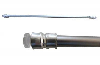 Produktbild von Klemmstange Gardinenstange Scheibengardinenstange Edelstahl matt, Größe:50 cm 55-90