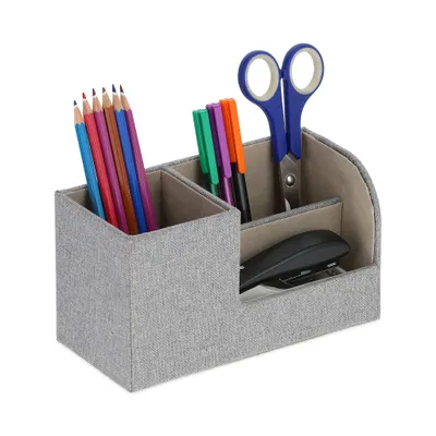 Produktbild von relaxdays Schreibtisch Organizer Leinen-Optik