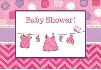 Image de 8 cartes d'invitation Shower with Love