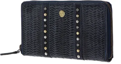 Productafbeelding van CHIEMSEE portemonnee Perth Zip Around Wallet Vintage Look Blue blauw