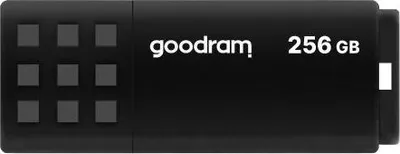 Zdjęcie produktu dla Goodram UME3, 256 GB, USB Typu-A, 3.2 Gen 1 (3.1 Gen 1), 60 MB/s, Pokrywka, Czarny